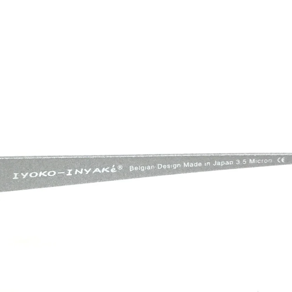 Iyoko-Inyake Eyeglasses Frames IY574 Col.195 Grey Purple Rectangular 51-19-140